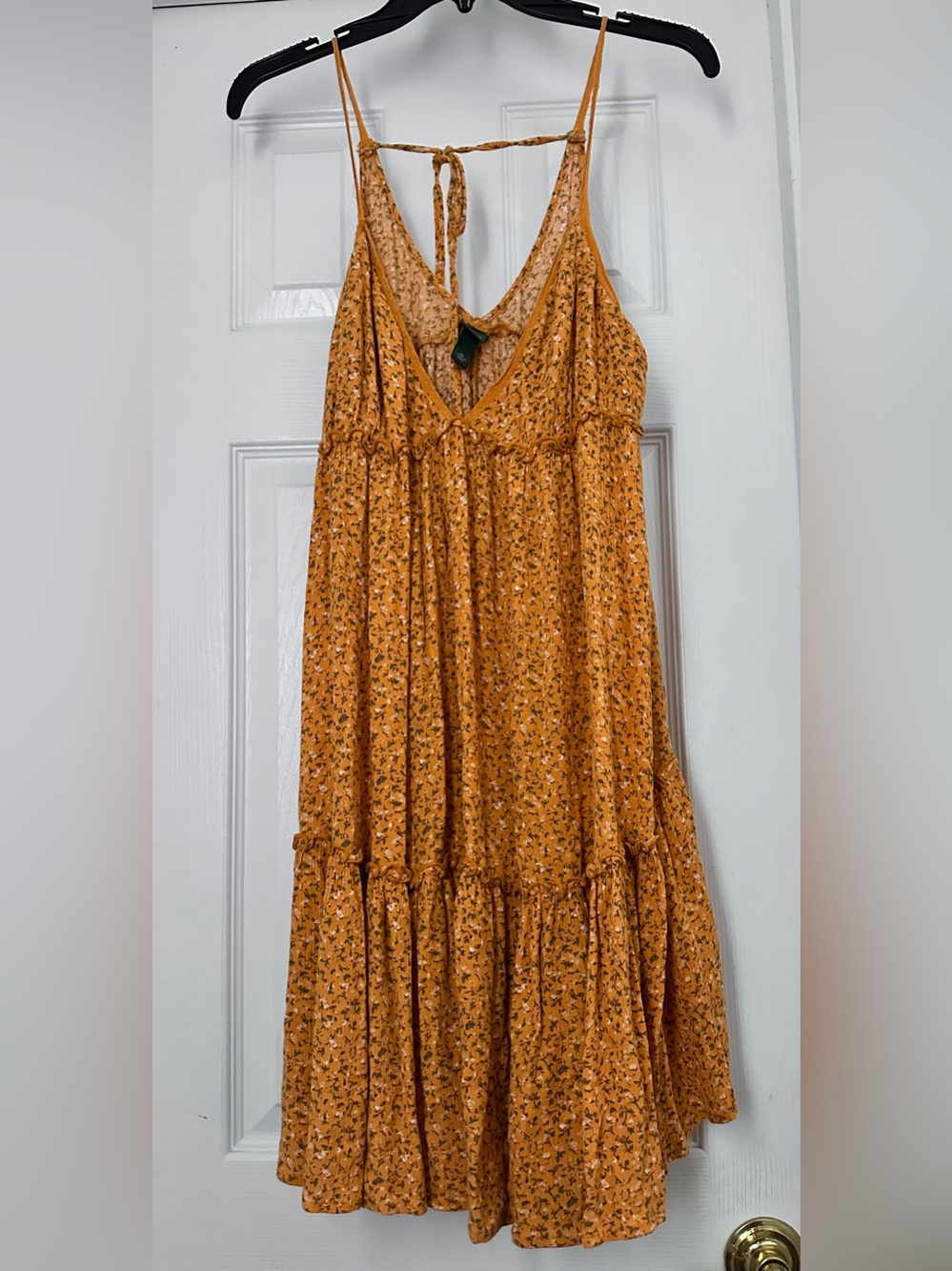 wild fable Mustard Floral Maxi Dress